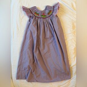 Rosalina Collections Purple Cupcake Smocked Dress 5Y